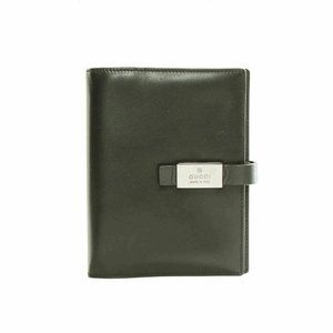 Gucci Black Leather Agenda Notebook